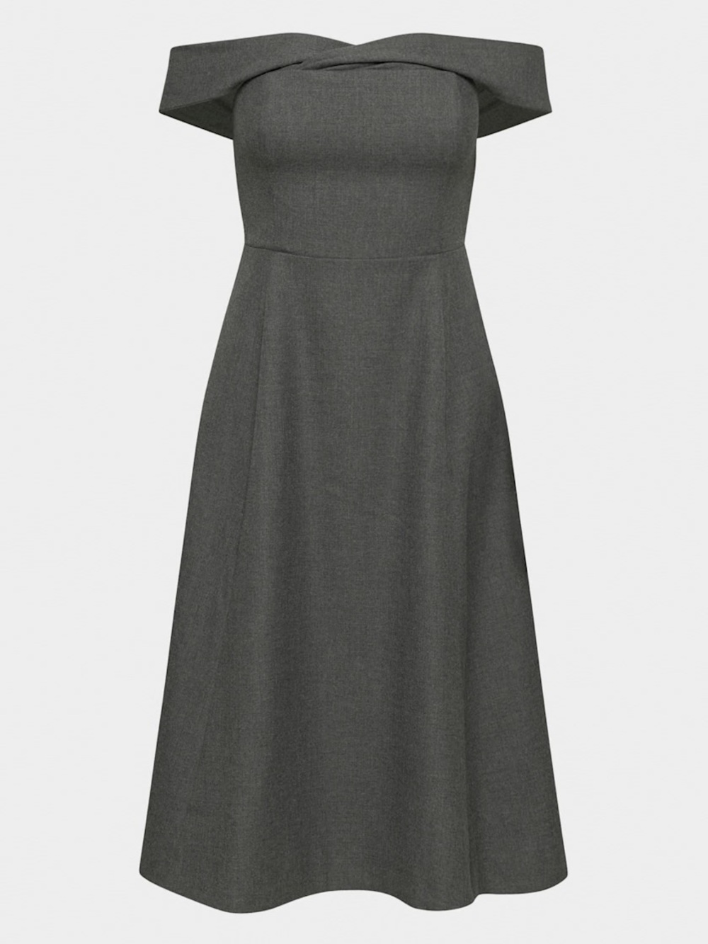 * NWT 6 * aritzia victoire dress * heathered charcoal - Picture 6 of 10